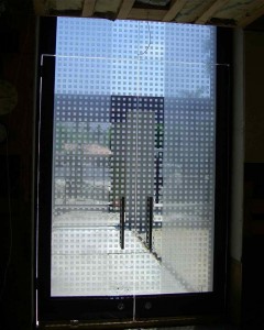 etched carved glass squares pattern doors inside