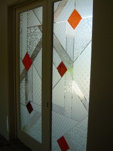 etched painted glass door geometric pattern matrix Door Glass with "Matrix" Pattern. Color applied to "Moonscape" textures