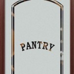 etched glass pantry door basic pantry Basic Pantry Glass design. Single stage, negative sandblast.