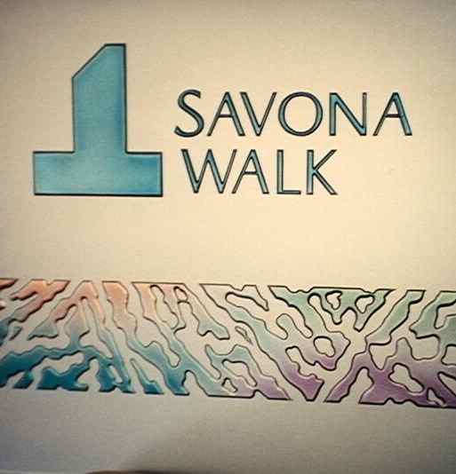etched glass carved painted sign Painted Glass Sign