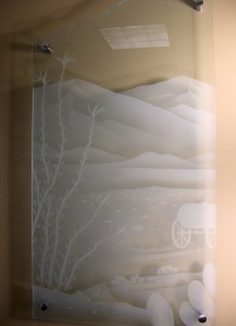 glass wall art sculpture palm desert history 1 Panel 1: Open Desert and the beginning of settlers