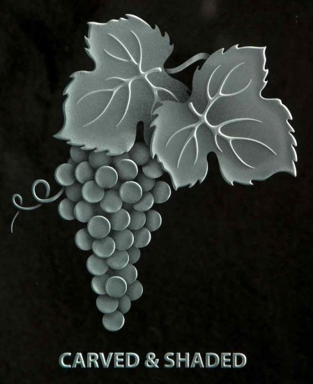 carved and shaded glass grape bunch carved and shaded glass grape bunch