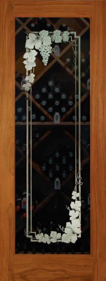 wine cellar door glass etched garland wine cellar door glass etched garland