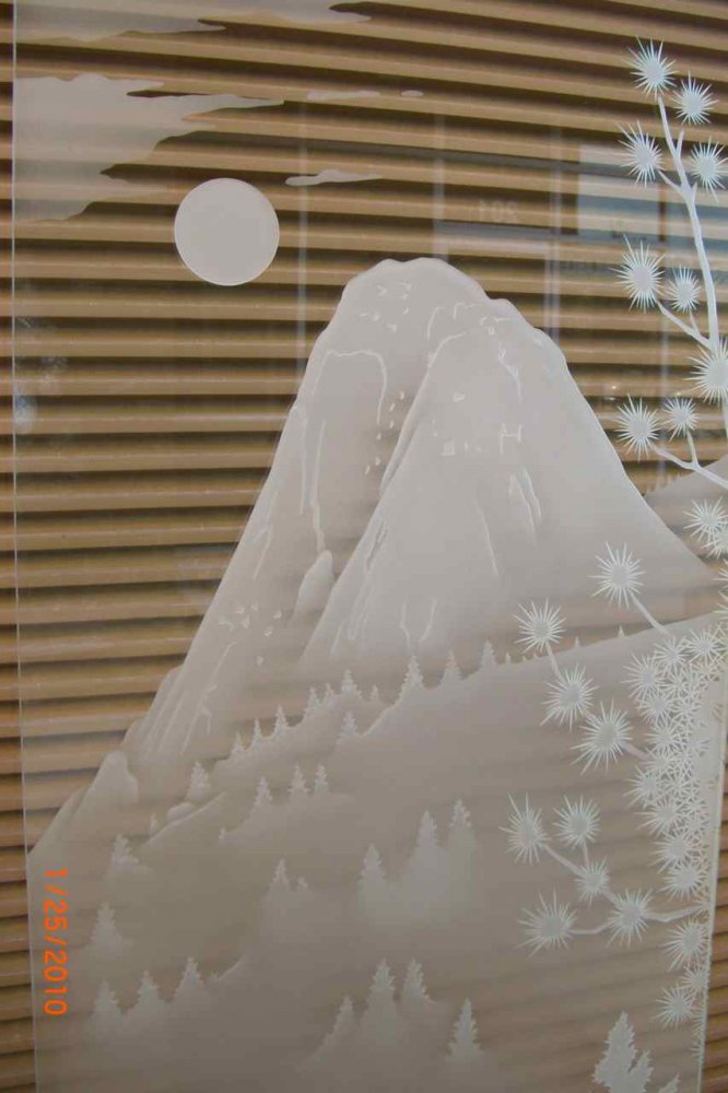 etched glass door tahquitz peak mountain etched glass door tahquitz peak mountain