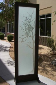 etched glass door tree branhes - 4