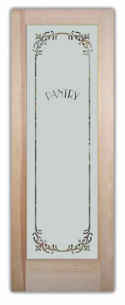 etched glass pantry full size lenora