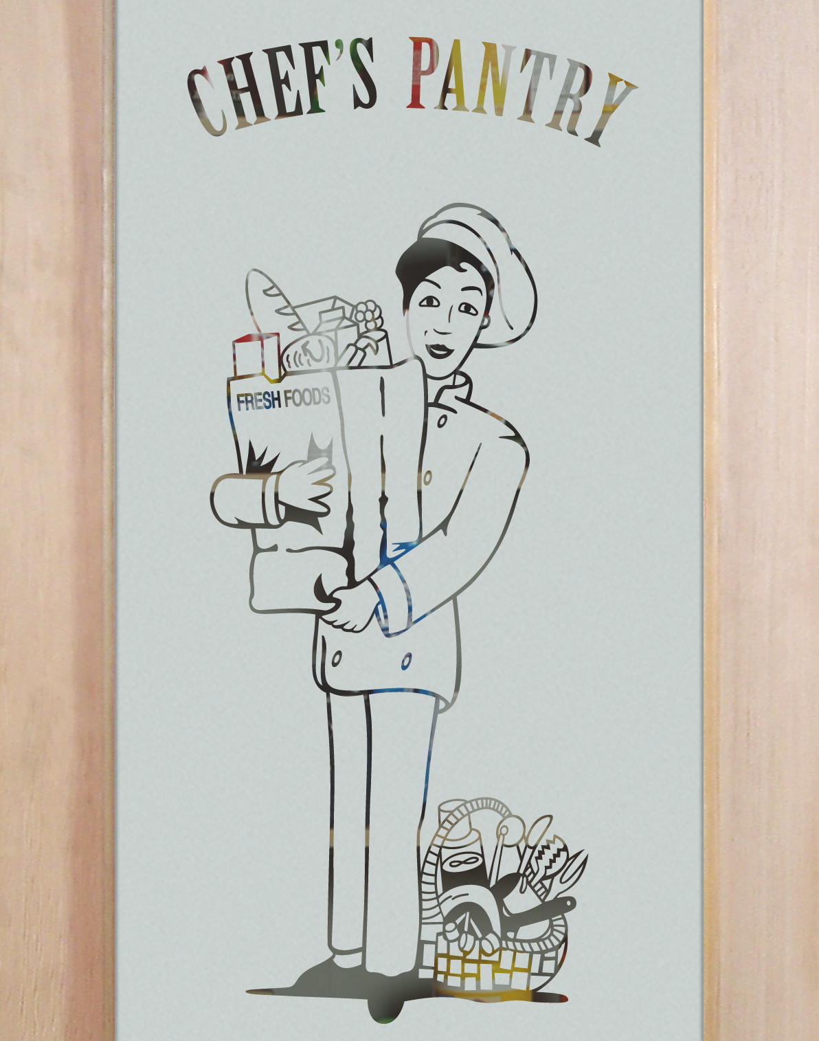 Pastry Chef design 1D Neg pantry door close up