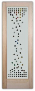 etched glass door pantry falling squares