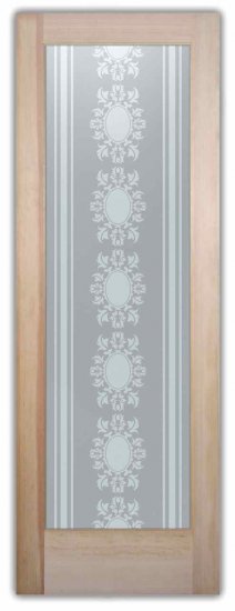 Etched glass door sample.