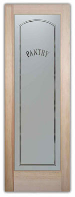 Arched Border Pantry Door