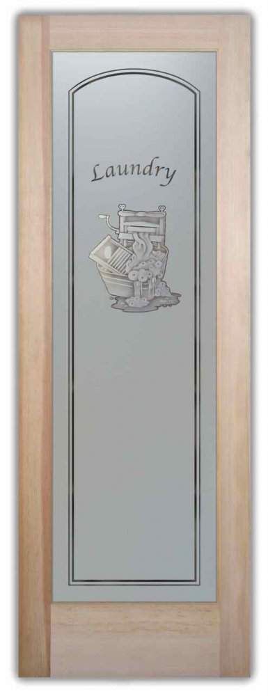 Laundry Room Door Frosted Glass