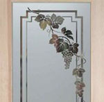 Vineyard Grapes Cascade Door A - Solid Frost $529