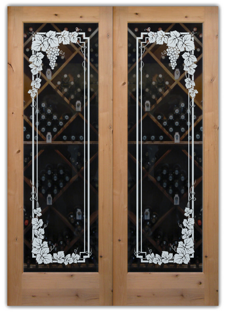 Wine cellar glass doors from Sans Soucie