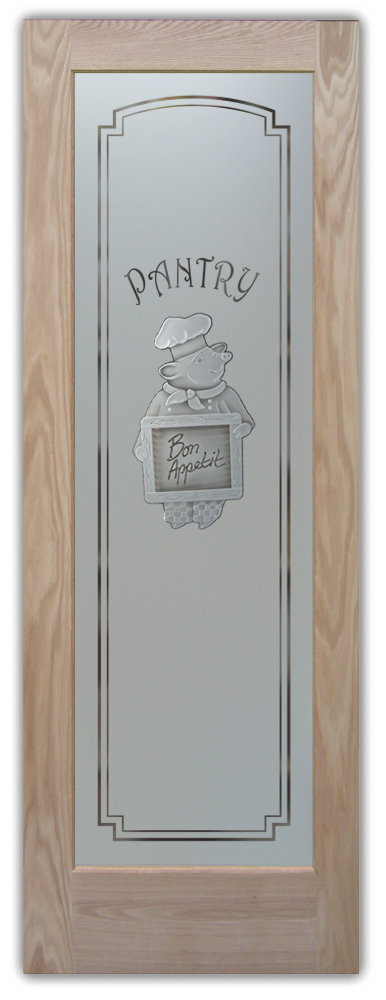 glass pantry door pig chef