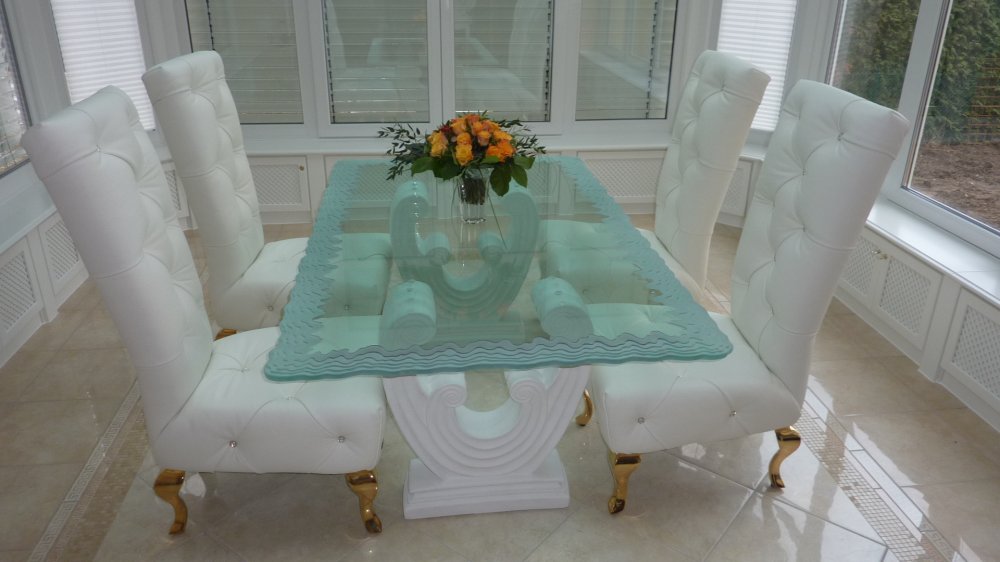 unique glass dining room tables