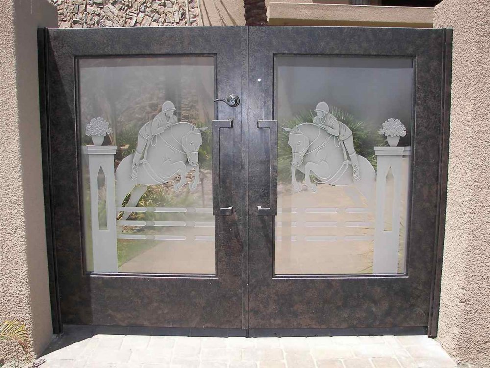 Etched Glass For Gates Making An Entrance Sans Soucie Art
