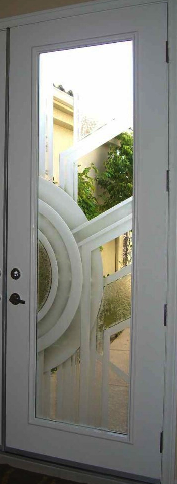 Sandblasted Glass Door Sans Soucie Art