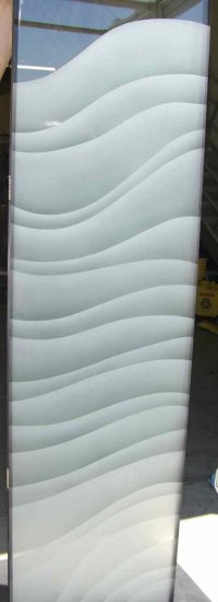 Etched Door Entry Glass