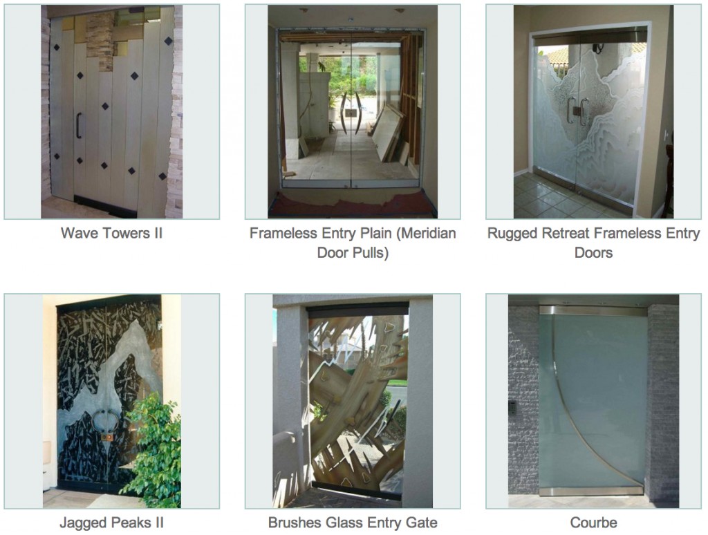 Frameless Doors Sans Soucie Art Glass
