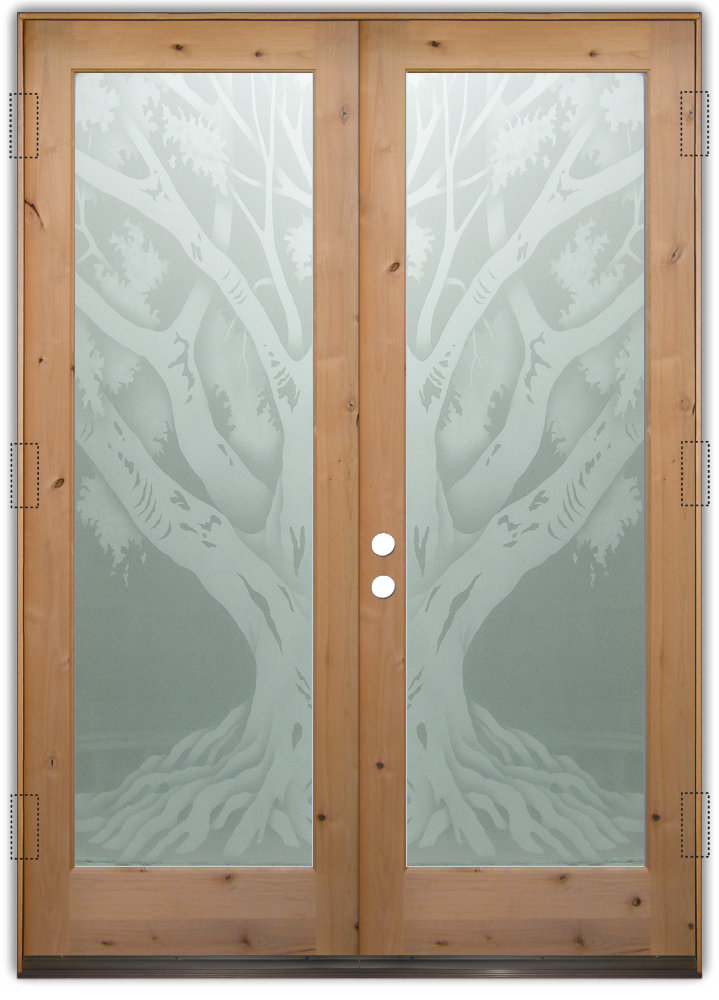 Double Entry Doors With Frosted Glass Designs Sans Soucie Art Oak Tree Ii Double Entry Doors