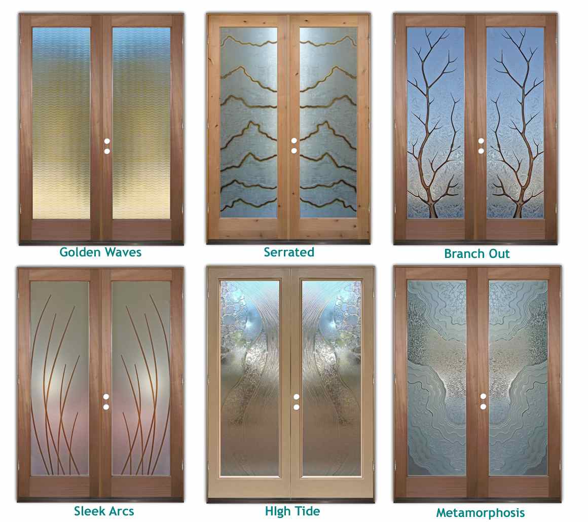 glass front doors sans souice etched b