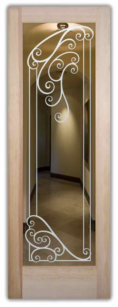 Cstelo Interior Doors W Gl Etching Mediterranean Style
