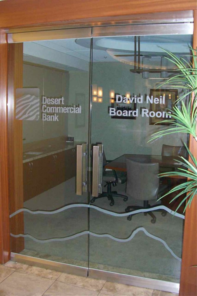 Desert Commercial Bank Frameless Glass Doors Sans Soucie