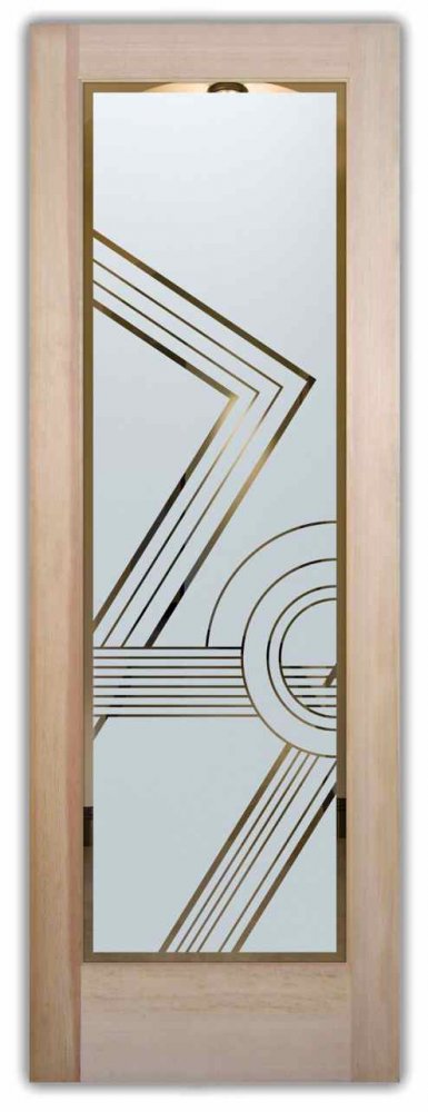 odyssey i etched glass front doors art deco style