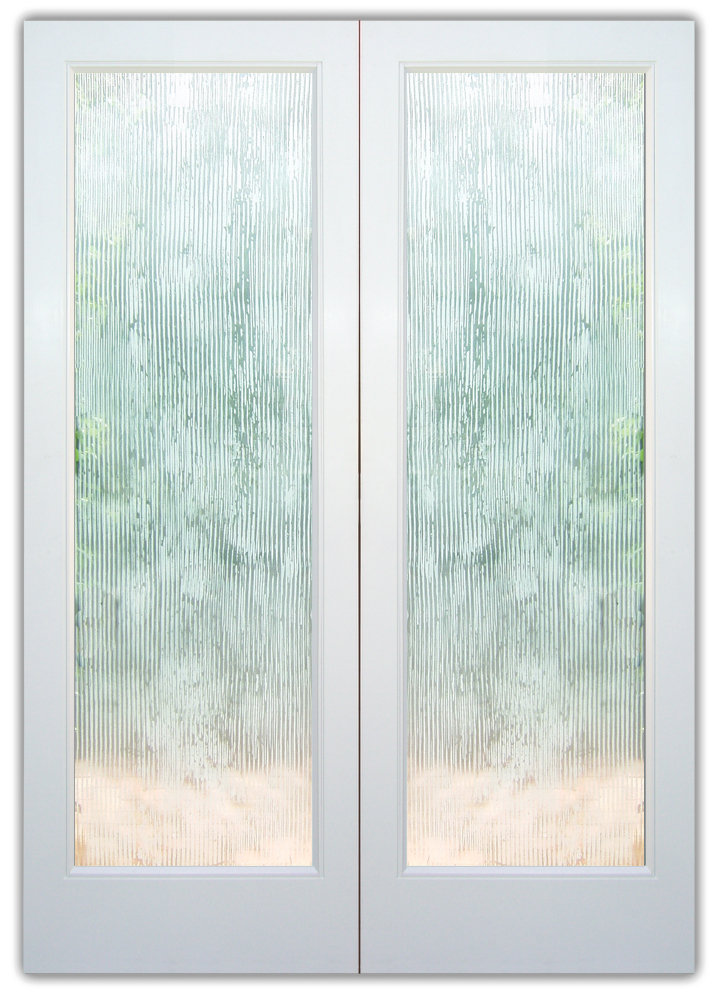 Rain Drizzle 3d Etched Glass Door Contemporary Design Double Glass Doors Frosted Contemporary Design Chunky Texture Sans Soucie Rain Drizzle