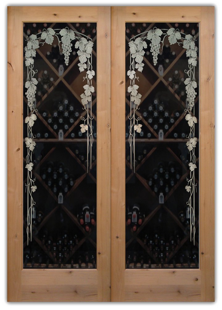 Wine Cellar Gl Doors Sans Soucie Art Vineyard G Trellis Wine Cellar Doors Pair