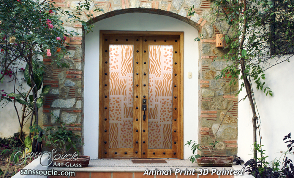 Luxury Glass Front Doors For Any Home Sans Soucie Glass Front Doors Animal Print