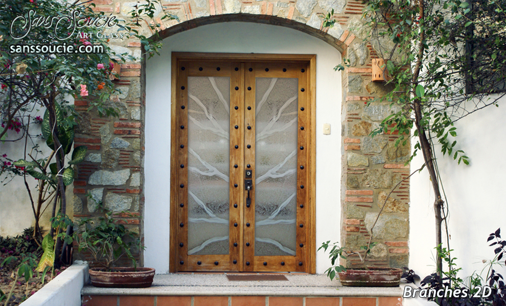 Blog Sans Soucie Art Gl Gl Front Doors Etched Rustic Decor Branches