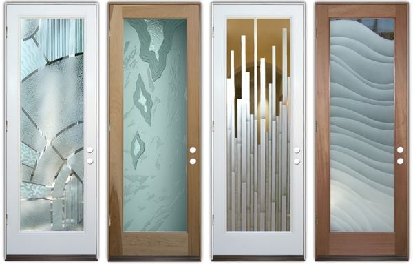 Tropical Designs Sans Soucie Art Gl Contemporary Doors