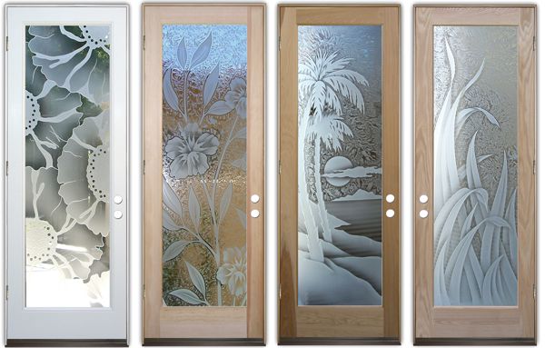Tropical Designs Sans Soucie Art Gl Tropical Doors Okeefe Hibiscus Palm Sunset Reeds