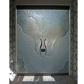 Etched Gl Frosted Decorative Custom Frameless Gl Doors