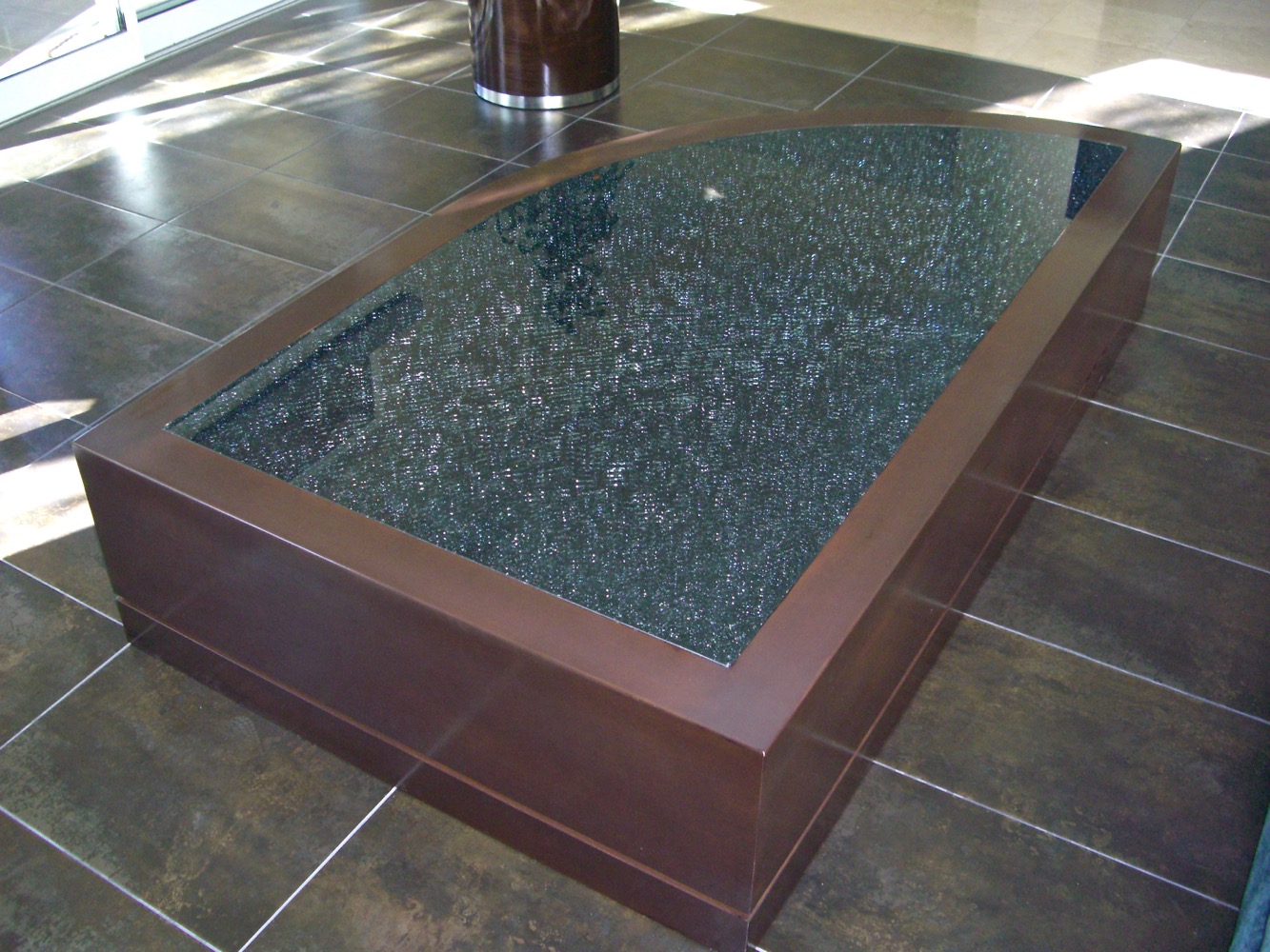 Grey Mirror Shattered Glass Coffee Tables L Sans Soucie