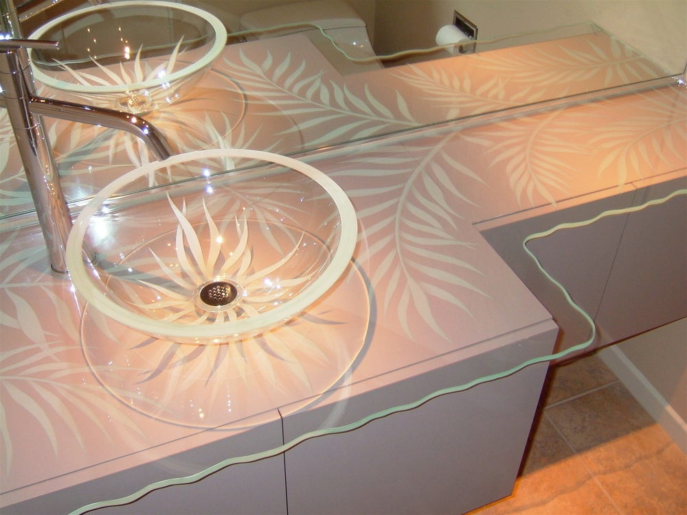 Vessel Sink Vanity Glass Bathroom Vanity Glass Custom