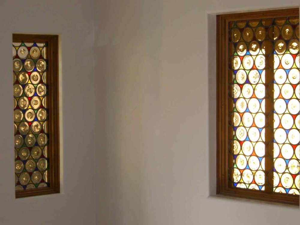 Rondels Glass Window Beveled Glass Modern Decor