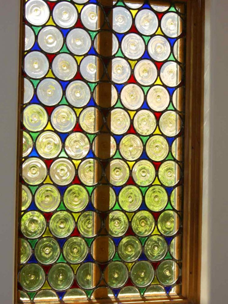 Rondels Glass Window Beveled Glass Modern Decor