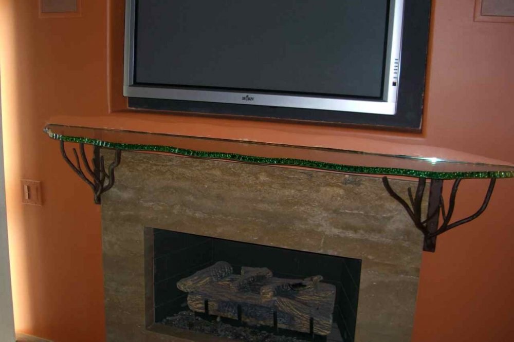 Glass Shelf Shelving L Custom Fireplace Mantel Sans Soucie Fireplace Mantel Shelf Polished And Chipped Edge Glass