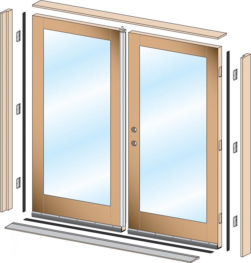 Pre Hung Exterior Doors Pair